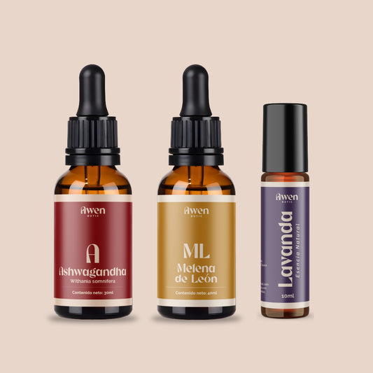 Ashwagandha + Melena de León + Lavanda
